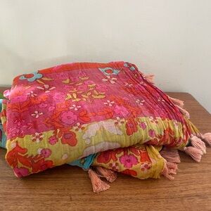 Natural life colorful sheer curtains